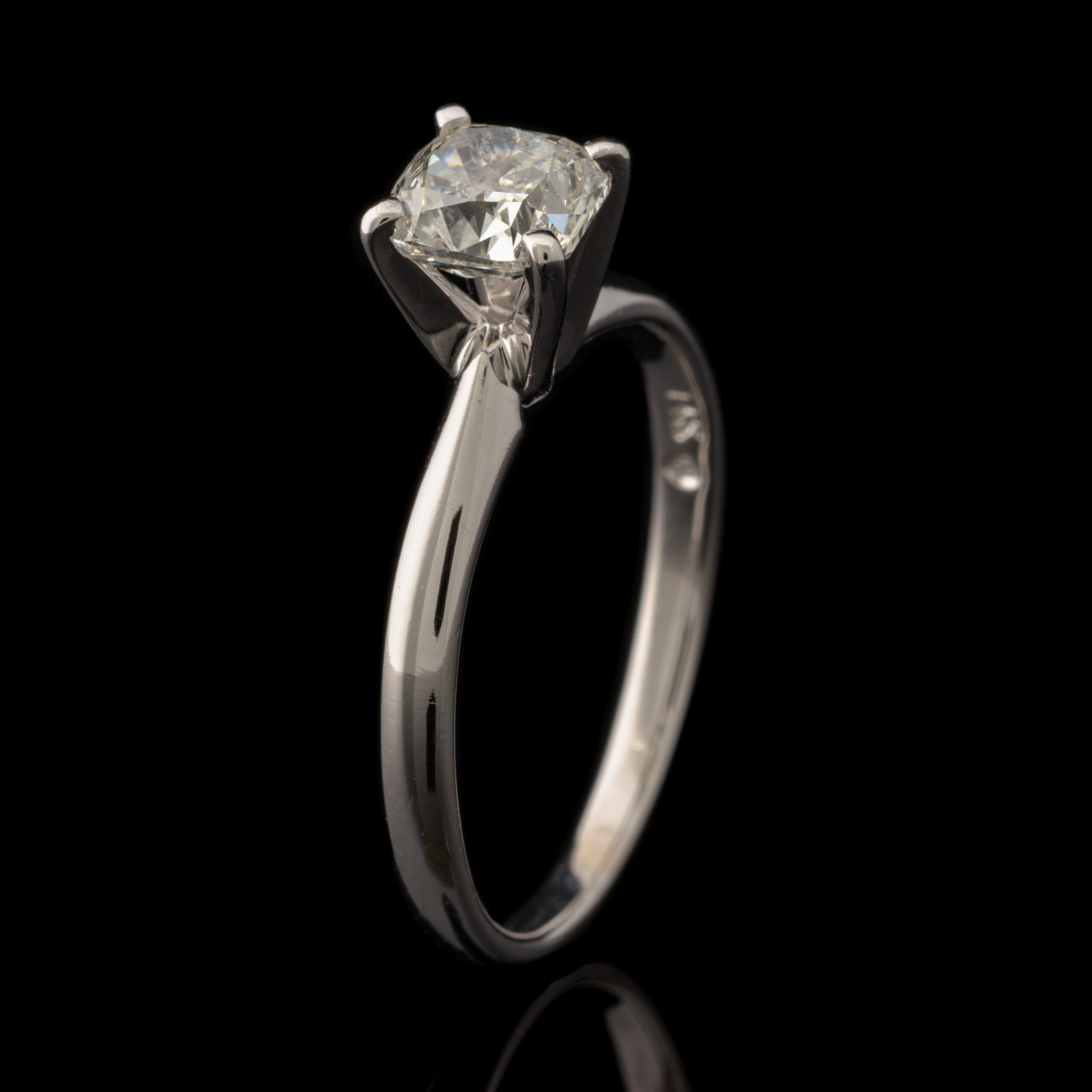 Pre-Owned 1.01 Carat Diamond Ring in 14K White Gold