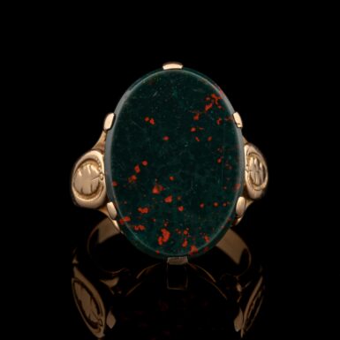 Vintage Bloodstone Ring in 14K