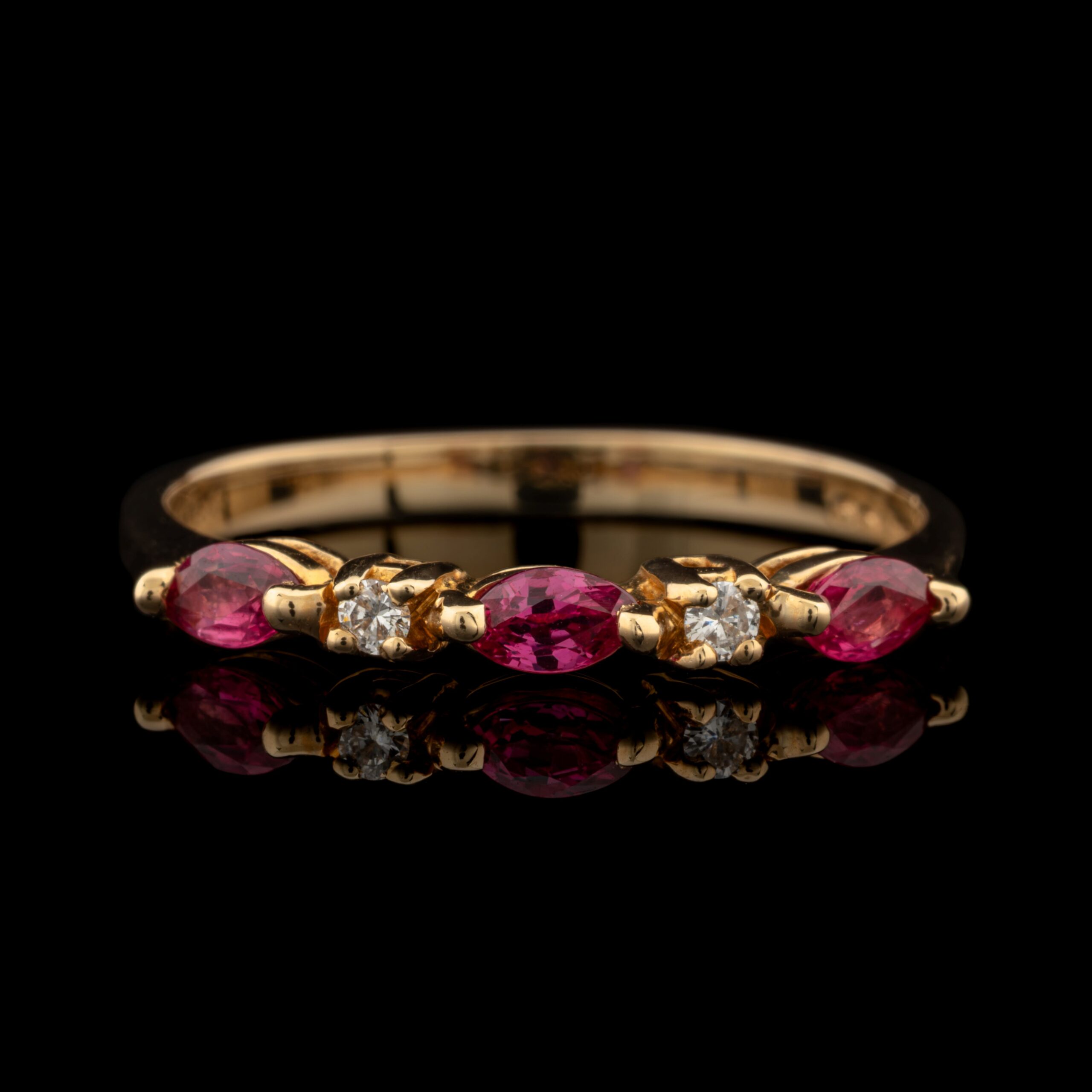 Pre-Owned Amethyst & Diamond Ring in 14K Rose Gold