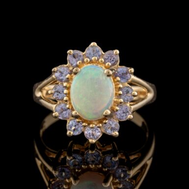 Pre-Owned Opal & Tanzanite Ring in 14K