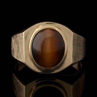 Pre-Owned Tiger's Eye Ring in 10K