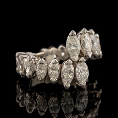 Vintage Marquise Eternity Band in Platinum