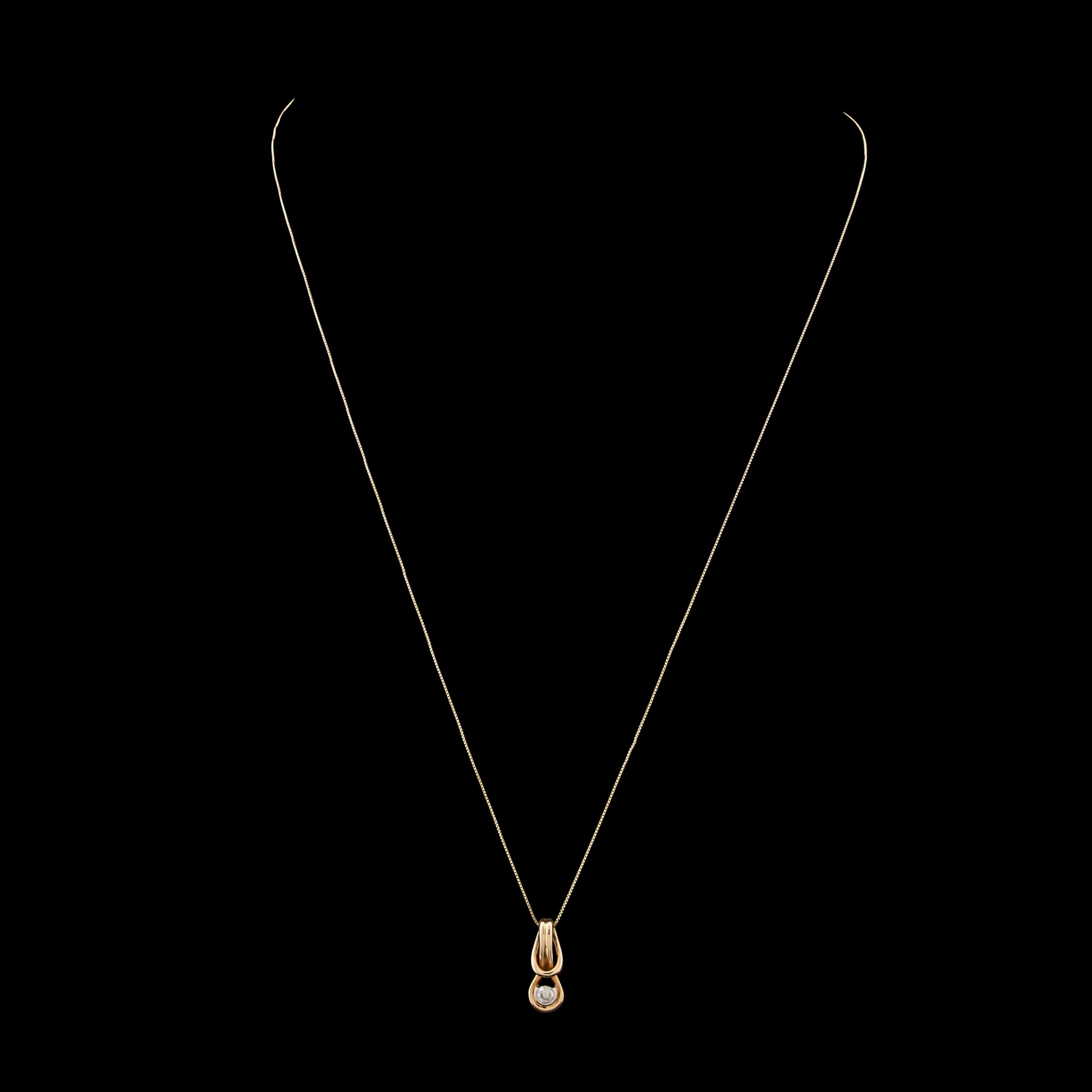 Pre-Owned Diamond Pendant in 14K