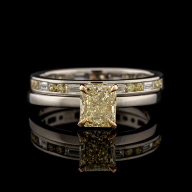 Sevgi Pre-Owned Natural White & Yellow Diamonds in Platinum & 18K White Gold