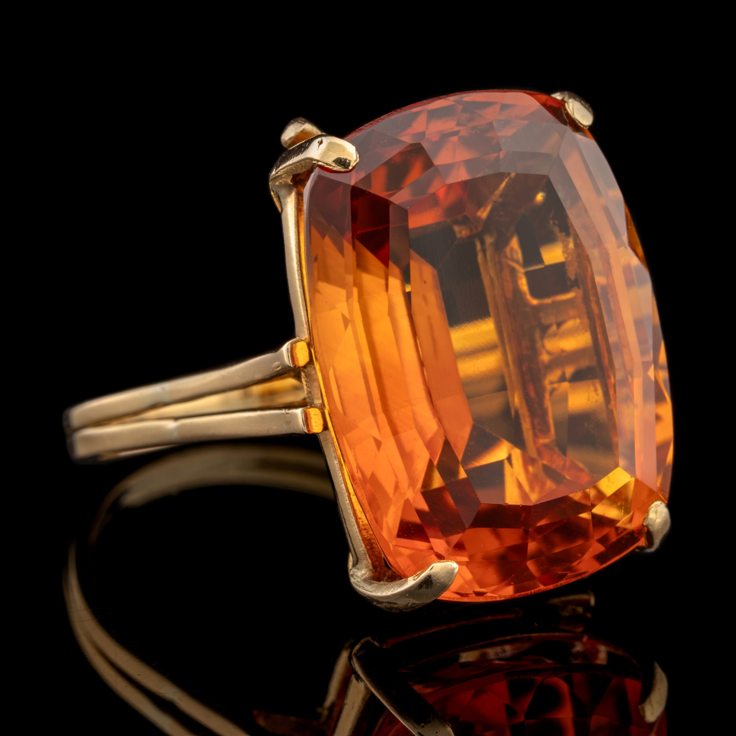 Pre-Owned Citrine Ring in 14K Yellow Gold