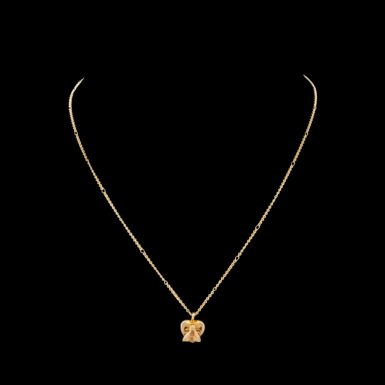 Gucci Le Marche des Merveilles Bee Heart Necklace in 18K