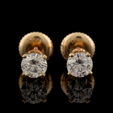 Pre-Owned .73 Carat tw Diamond Studs in 14K