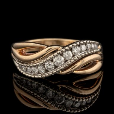 Pre-Owned Diamond Band in Two-Tone 14K