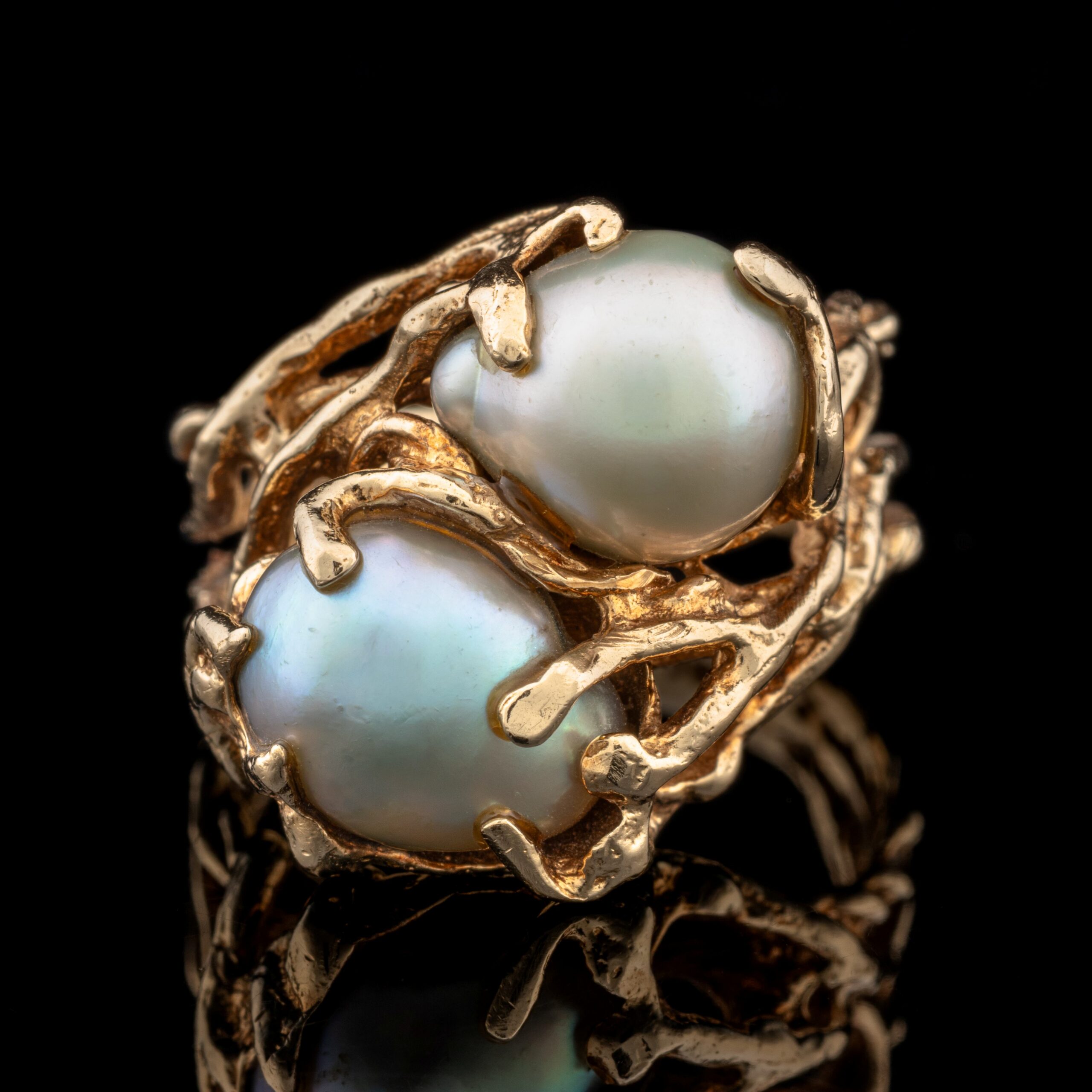 Pre-Owned Tahitian Pearl Ring in 14K