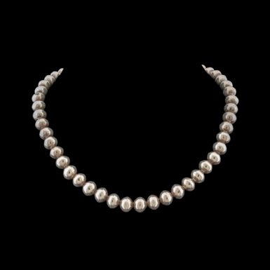Pre-Owned Native American Bead Necklace in Sterling